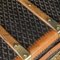 Baule da corriere antico in tela Chevron del XX secolo di Goyard, Francia, inizio XX secolo, Immagine 4