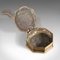 Antiker englischer Kastanienwärmer aus Messing, 1800er 6
