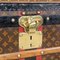 Baule da corriere antico in tela con monogramma del XX secolo di Louis Vuitton, Francia, anni '10, Immagine 12