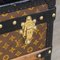 Baule da corriere antico in tela con monogramma del XX secolo di Louis Vuitton, Francia, anni '10, Immagine 8
