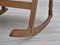 Danish Oak Rocking Chair with Footstool, 1960s, Set of 2 12