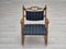 Danish Oak Rocking Chair with Footstool, 1960s, Set of 2 2