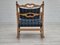 Danish Oak Rocking Chair with Footstool, 1960s, Set of 2 13