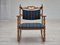 Danish Oak Rocking Chair with Footstool, 1960s, Set of 2 7