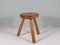 Mid-Century Brutalist Tripod Stool in the style of Perriand, France, 1960s, Image 2