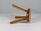 Mid-Century Brutalist Tripod Stool in the style of Perriand, France, 1960s, Image 5