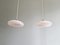 Art Deco Pendant Lights in White Speckled Glass, 1920s, Set of 2 11