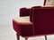 Handgefertigter dänischer Sessel mit hoher Rückenlehne aus Velours, 1950er 20