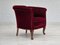 Danish Lounge Chair in Velour & Beech, 1950s, Image 3