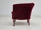 Dänischer Sessel aus Velours & Buche, 1950er 15