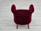 Danish Lounge Chair in Velour & Beech, 1950s 14