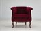 Danish Lounge Chair in Velour & Beech, 1950s 6