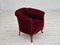 Danish Lounge Chair in Velour & Beech, 1950s 2