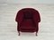 Danish Lounge Chair in Velour & Beech, 1950s 7