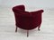 Danish Lounge Chair in Velour & Beech, 1950s 16