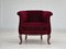 Danish Lounge Chair in Velour & Beech, 1950s 1