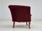 Danish Lounge Chair in Velour & Beech, 1950s 4