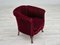 Danish Lounge Chair in Velour & Beech, 1950s, Image 5
