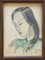 N'guyen Phan Long, Portraits, 1920s, Dessins au crayon sur papier, Encadré, Set de 2 2