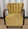 Art Deco Armchair with Armrests in Beige, 1920s 5