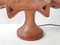 Lámpara de mesa Sun Face francesa vintage de cerámica, años 60, Imagen 5