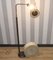 Floor Lamp in Curved Neck Brass, 1940s 5