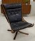 Vintage Falcon Chair aus Leder mit hoher Rückenlehne von Sigurd Ressell, 1970er 3