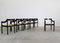 Black Carimate Chairs by Vico Magistretti for Cassina, 1960s, Set of 6 2