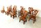 Vintage Brutalist Dining Chairs, 1960s, Set of 12 6