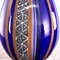 Egg Shaped Table Lamp in Murano Glass, Blue and Aventurine Texture, Italy 5