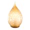 Egg-Shaped Table Lamp in Murano Glass, Amber with Texture, Italy 1
