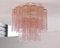 Ceiling Light with Pink Murano Glass, Italy, 1990s 6