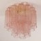 Ceiling Light with Pink Murano Glass, Italy, 1990s 5