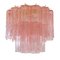 Ceiling Light with Pink Murano Glass, Italy, 1990s 1