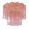 Ceiling Light with Pink Murano Glass, Italy, 1990s, Image 1