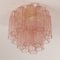 Ceiling Light with Pink Murano Glass, Italy, 1990s, Image 8