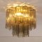 Ceiling Light with Smoky Murano Glass, Italy, 1990s 2