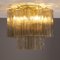 Ceiling Light with Smoky Murano Glass, Italy, 1990s 5