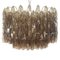 Large Italian Chandelier in Smoky Murano Glass, 1990s 1