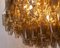 Lámpara de araña italiana grande de cristal de Murano ahumado, años 90, Imagen 5