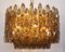Lámpara de araña italiana grande de cristal de Murano ahumado, años 90, Imagen 3