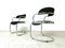 Vintage Space Age Chrome Cantilever Dining Chairs, 1970s, Set of 8 3