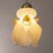 Vintage Flower Pendant in White and Gold Murano Glass and Pink Details, Italy, 1980s, Image 4