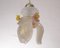 Vintage Flower Pendant in White and Gold Murano Glass and Pink Details, Italy, 1980s, Image 6