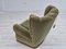 Danish Highback Relax Armchair in Velour, 1960s, Image 16