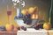 Mike Woods, Still Life of Fruit and Wine, 1990s, Oil on Canvas, Framed 2