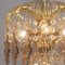 Hollywood Regency Chandelier with Amethyst Colored Crystals, Italy, 1990s 11