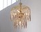 Hollywood Regency Chandelier with Amethyst Colored Crystals, Italy, 1990s 8