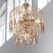 Hollywood Regency Chandelier with Amethyst Colored Crystals, Italy, 1990s, Image 6
