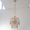 Hollywood Regency Chandelier with Amethyst Colored Crystals, Italy, 1990s 2